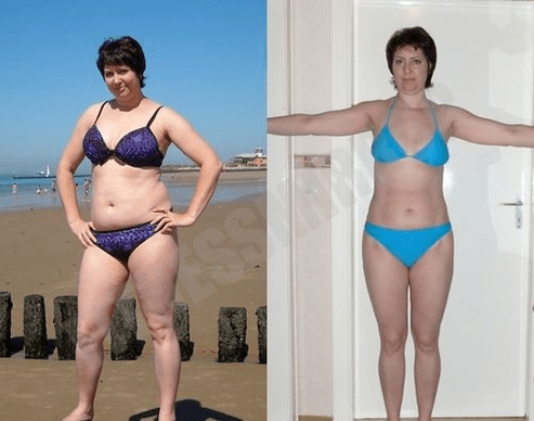 Result of weight loss with Keto Diet