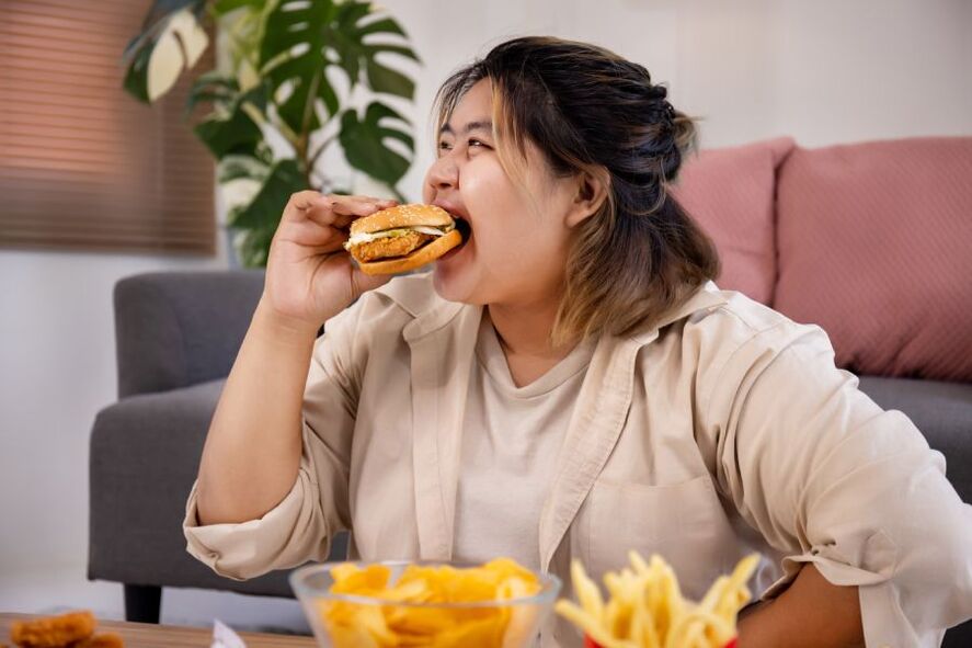 Junk food increases weight